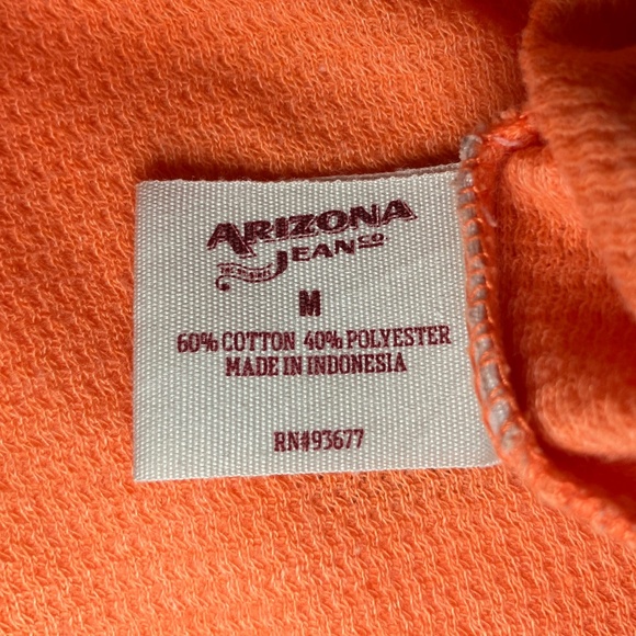 Arizona Jeans Tangerine Long Sleeve Top - Picture 4 of 5